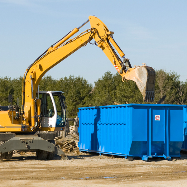 how does a residential dumpster rental service work in Raven